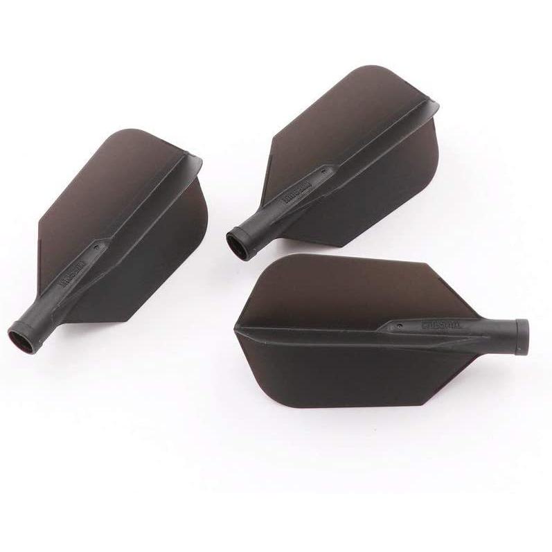 海外輸入品 ダーツ フライト CUESOUL TERO AK4 Dart Flights Slim with 6 Colors,Set of 3 pcs (Black)の画像