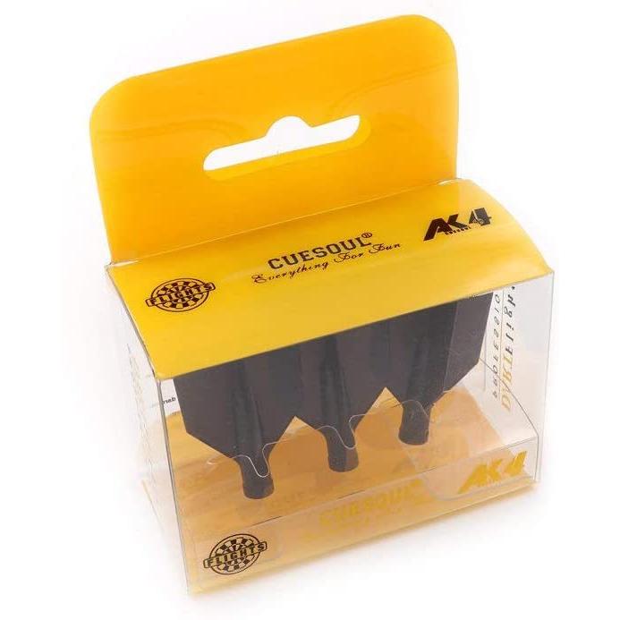海外輸入品 ダーツ フライト CUESOUL TERO AK4 Dart Flights Slim with 6 Colors,Set of 3 pcs (Black)の画像