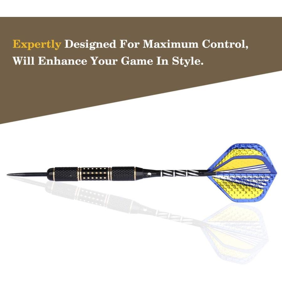 海外輸入品 ダーツ フライト Niubixx Standard Dart Flights 30 Sets 90 Pcs Durable PET and Laser Replの画像