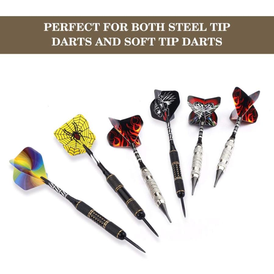 海外輸入品 ダーツ フライト Niubixx Standard Dart Flights 30 Sets 90 Pcs Durable PET and Laser Replの画像