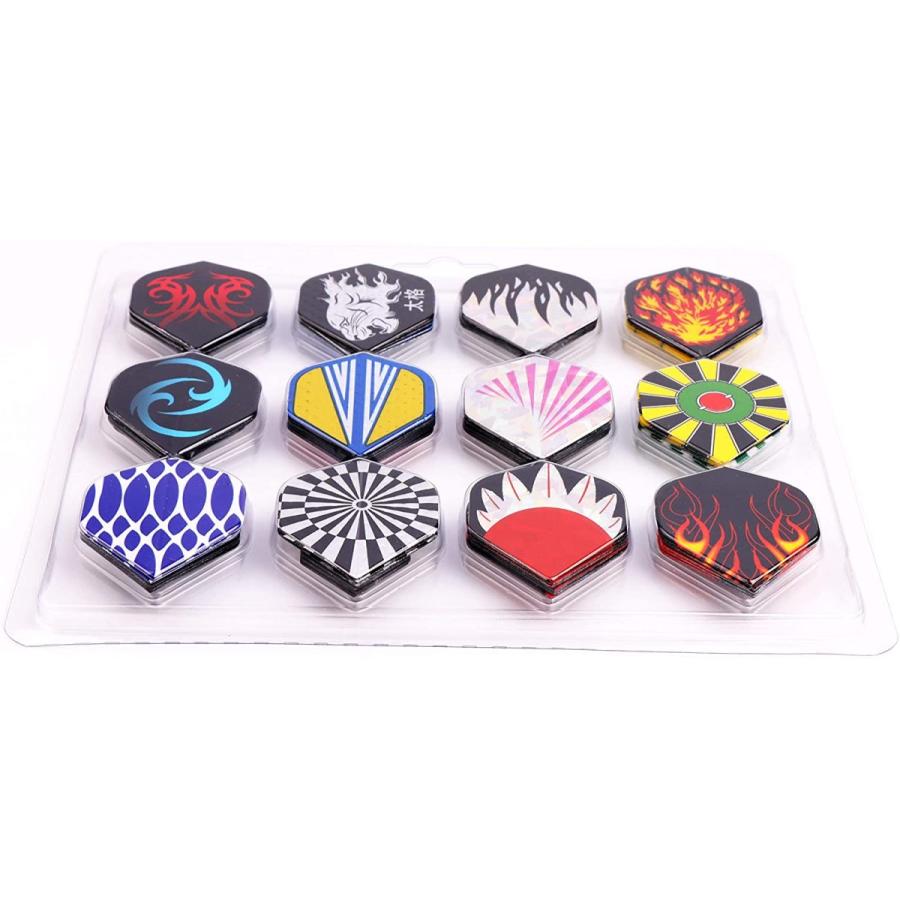 海外輸入品 ダーツ フライト 43235-14346 MaxMau Dart Flights,144 pcs Standard Shape Professional Fliの画像