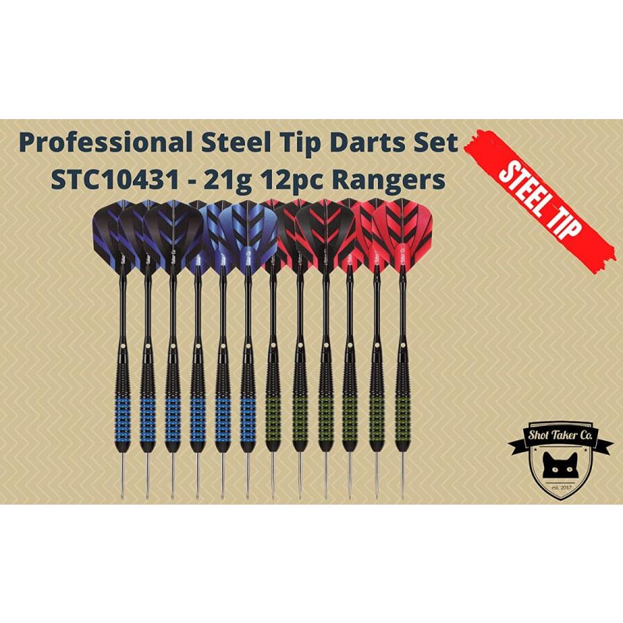 海外輸入品 ダーツ フライト Steel Tip Darts Set - Professional 12PC Darts Steel Tip for Dartboard -｜maniacs-shop｜02