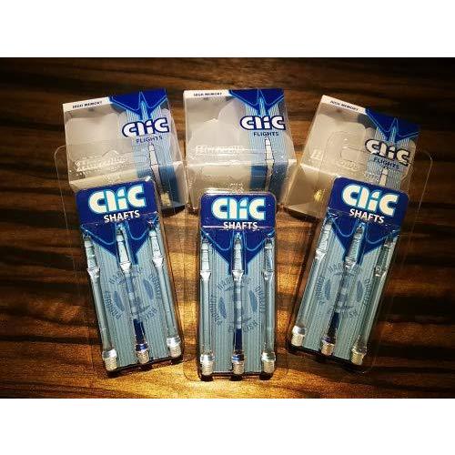 海外輸入品 ダーツ フライト 窶札art7Harrows 3 x Sets Harrows Clic - Clear - Shaft/Flight System (