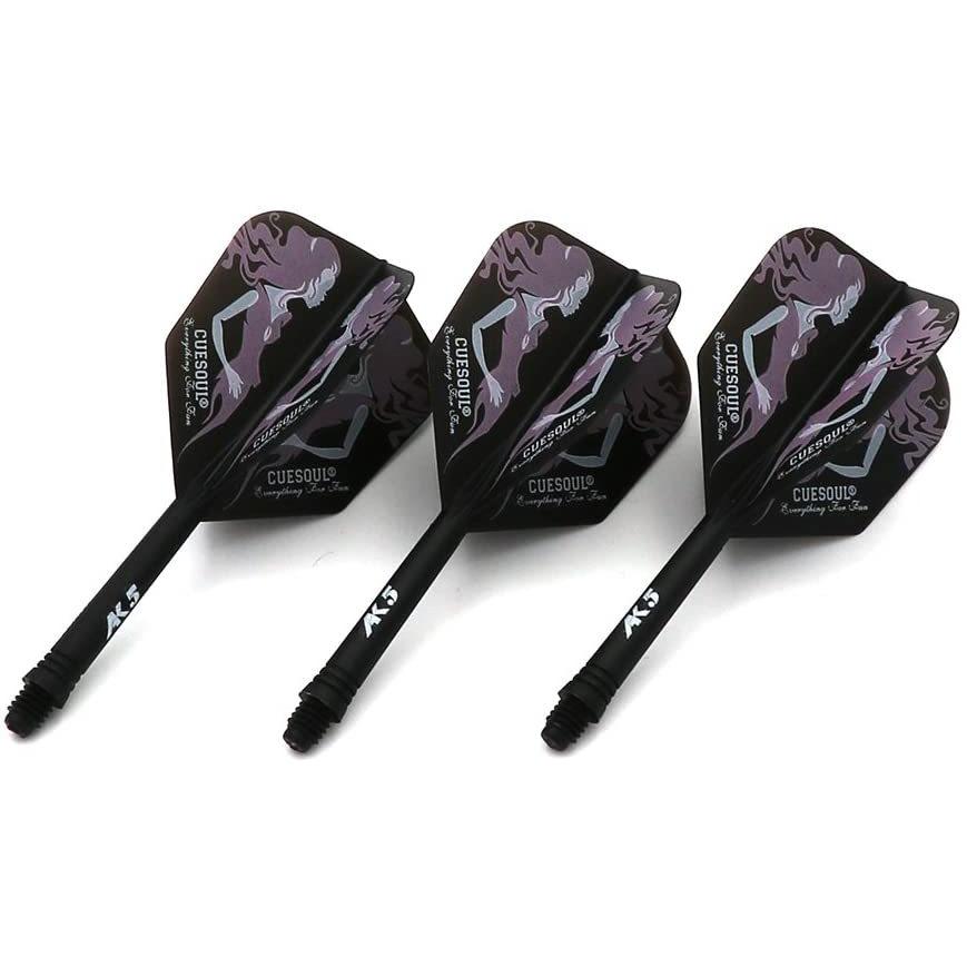 海外輸入品 ダーツ フライト CSAK-5MN7S CUESOUL Integrated Dart Shaft and Flights L-Dart Shaft 21mm,の画像