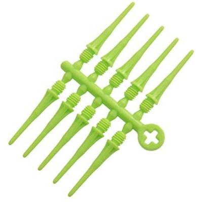 海外輸入品 ダーツ チップ fit2009 COSMO DARTS Fit Point Plus Green Dart Tips Box of 50 (fit2009)の画像