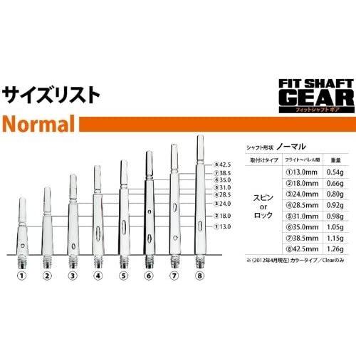 海外輸入品 ダーツ シャフト 1 NineDartOut.us Green Fit Shaft Gear - Normal Spinning (#3 in-Betweenの画像