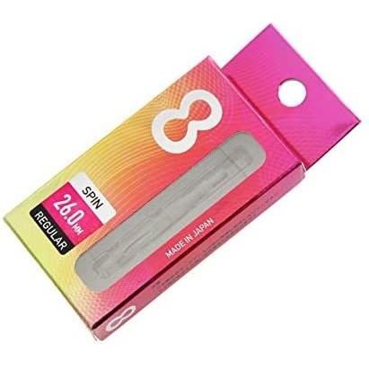 海外輸入品 ダーツ シャフト efs0502 8 Flight Regular Shaft Spin Clear 26mmの画像