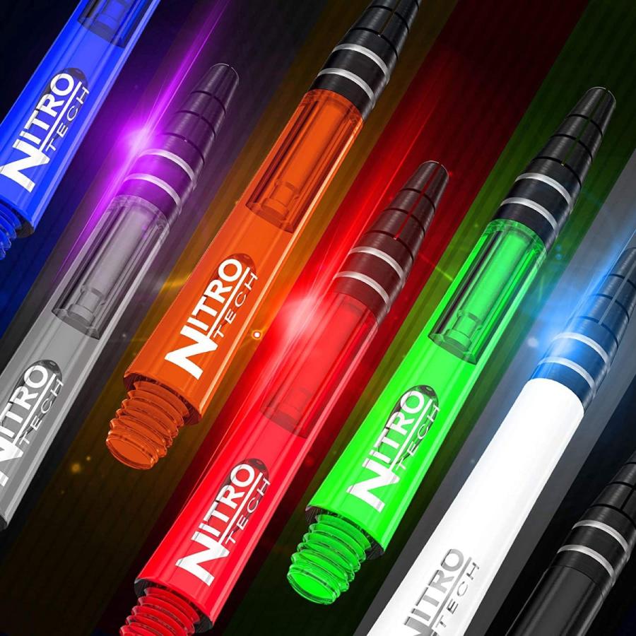 海外輸入品 ダーツ シャフト Nitrotech Red Dragon Nitrotech Medium Shafts Multipackの画像
