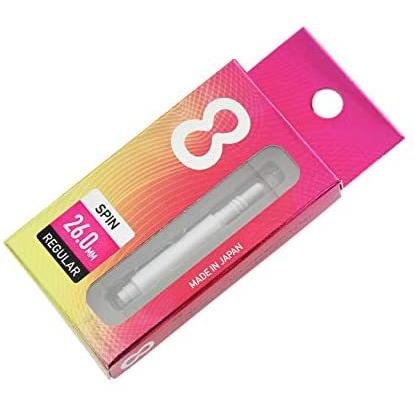 海外輸入品 ダーツ シャフト efs0522 8FLIGHT Eight Flight Regular Shaft Spin White 26mmの画像