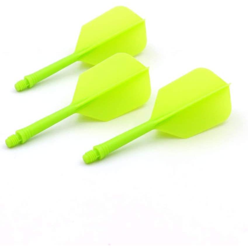 海外輸入品 ダーツ フライト CUESOUL ROST Integrated Dart Shaft and Flights Medium,Green Slim Shape,の画像