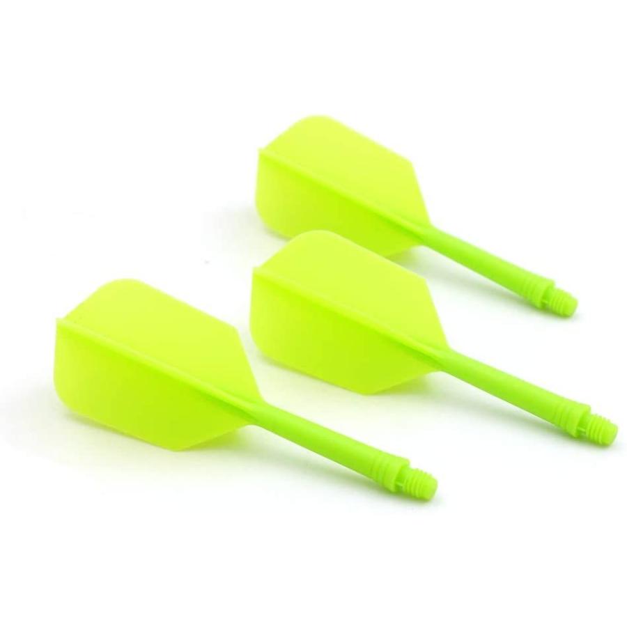 海外輸入品 ダーツ フライト CUESOUL ROST Integrated Dart Shaft and Flights Medium,Green Slim Shape,の画像