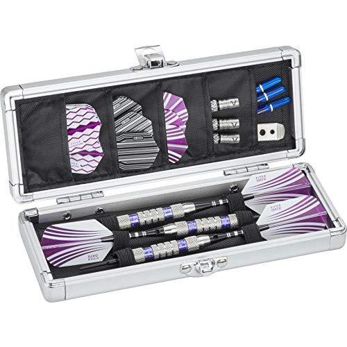 海外輸入品 ダーツ 36-0401-01 Casemaster Accolade Aluminum Dart Case Holds 3 Steel Tip and Soft Tip Dar