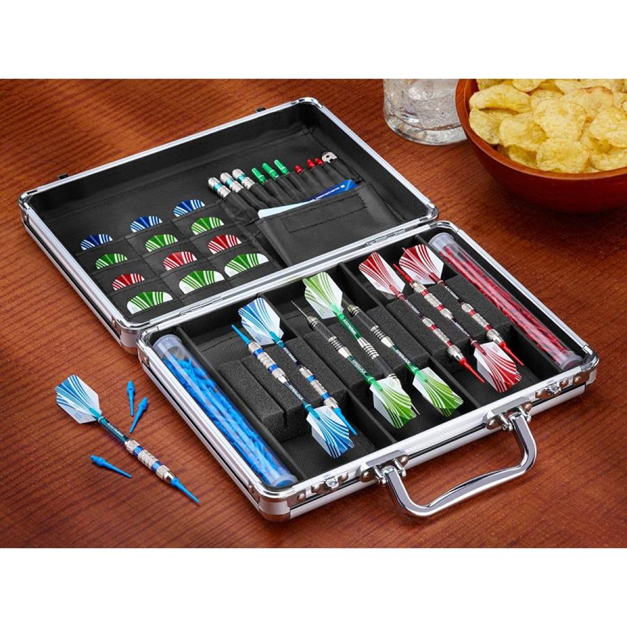海外輸入品 ダーツ 36-0402-01 Casemaster Legion Aluminum Dart Case Holds 9 Steel Tip and Soft Tip Dartsの画像