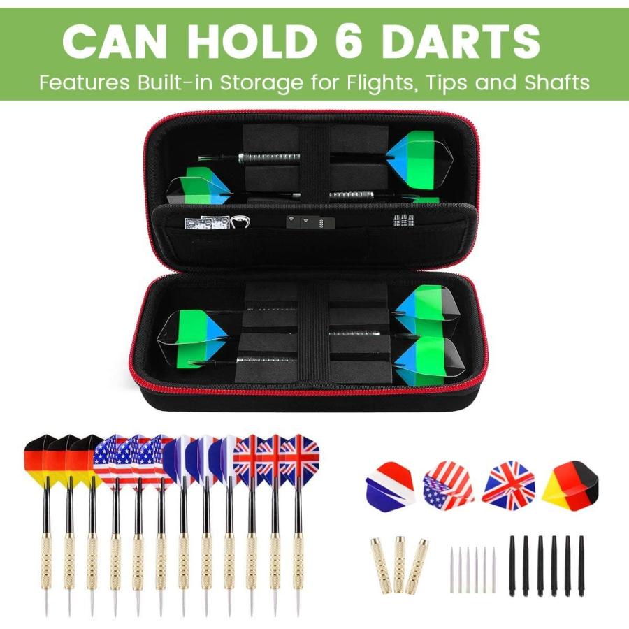 海外輸入品 ダーツ / ALKOO Dart Case Holder Bag for 6 pcs Steel and Soft Tip Darts Set, Storage Organizの画像
