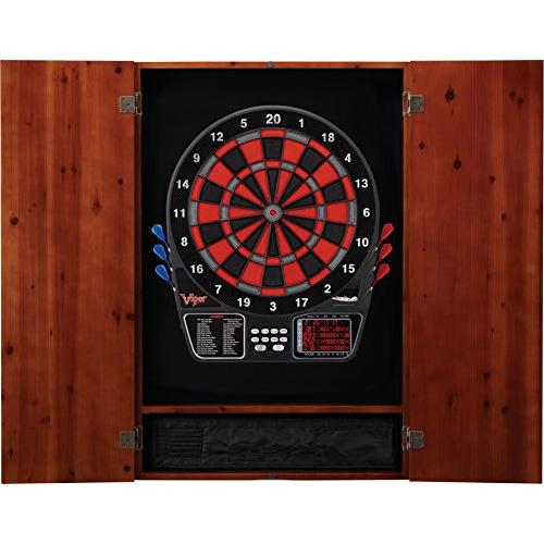 外国でインポート品 ダーツ 40-0366 Viper by GLD Products Metropolitan Solid Wood Cabinet \u0026 Electronic Dartboard その他用具-ダーツ