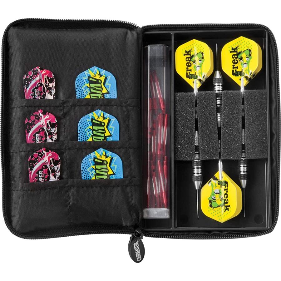 海外輸入品 ダーツ 20-9065 Viper V-Glo Blue 18 Gram Soft Tip Darts, Casemaster Select Black \u0026 2BA Tufflの画像
