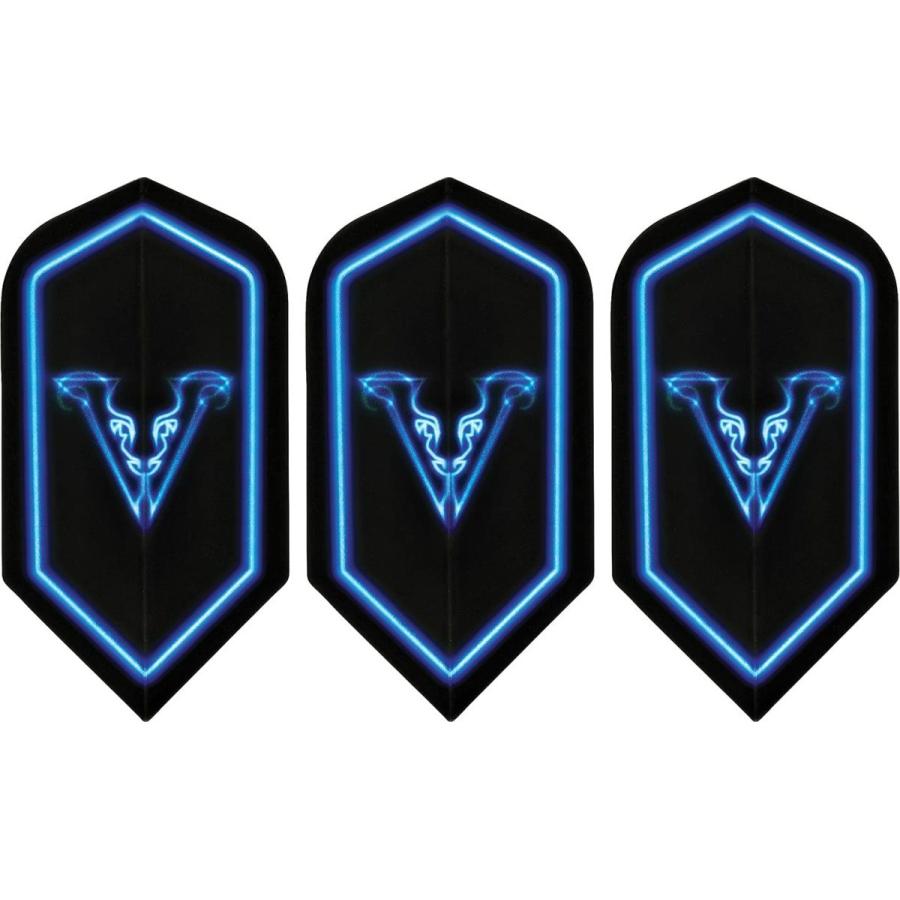 海外輸入品 ダーツ 20-9065 Viper V-Glo Blue 18 Gram Soft Tip Darts, Casemaster Select Black \u0026 2BA Tufflの画像