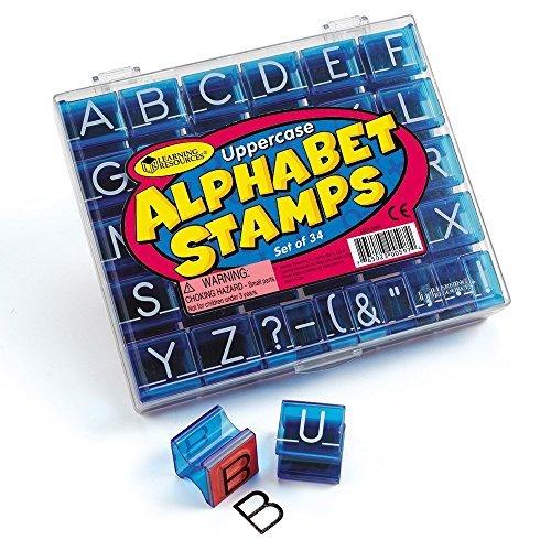 知育玩具 パズル ブロック LER0597 Learning Resources Uppercase Alphabet Stamps， Letters Stamps for K