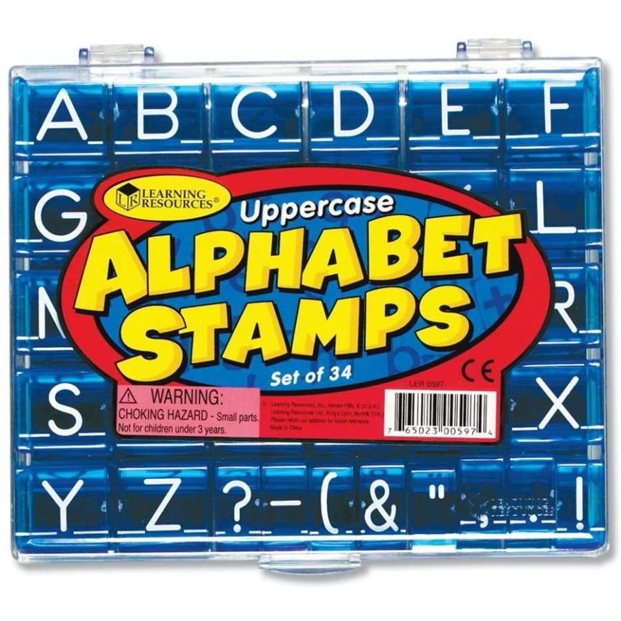 知育玩具 パズル ブロック LER0597 Learning Resources Uppercase Alphabet Stamps， Letters Stamps for K_2