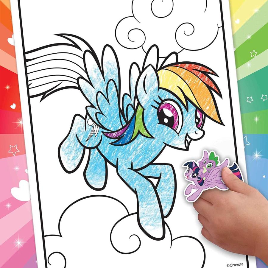 クレヨラ アメリカ 海外輸入 04-2644 Crayola My Little Pony Coloring Book with Stickers, Gift for Gi｜maniacs-shop｜04