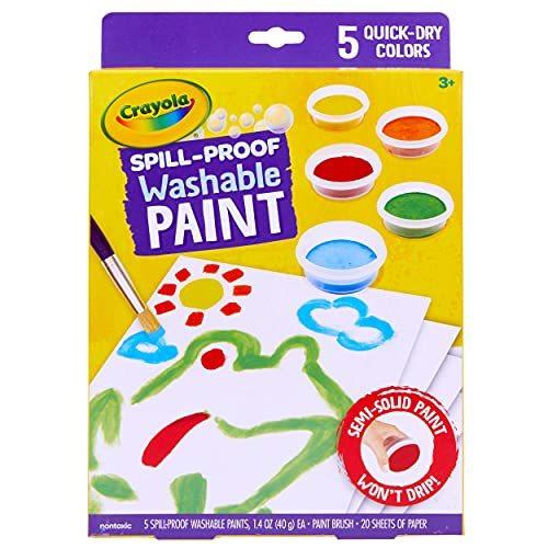 クレヨラ アメリカ 海外輸入 54-1092 Crayola Spill Proof Paint Set - Washable Paint for Kids， Includ