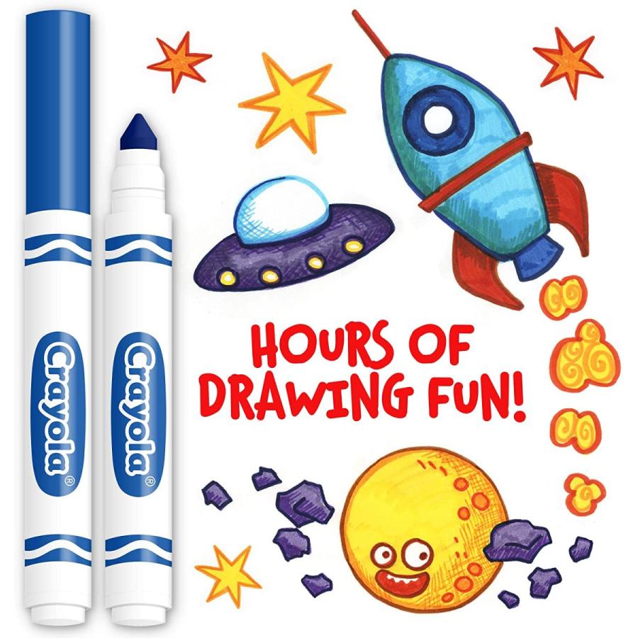 クレヨラ アメリカ 海外輸入 58-7700 Crayola Broad Line Markers - Blue (12Ct), Markers for Kids, Bul｜maniacs-shop｜04