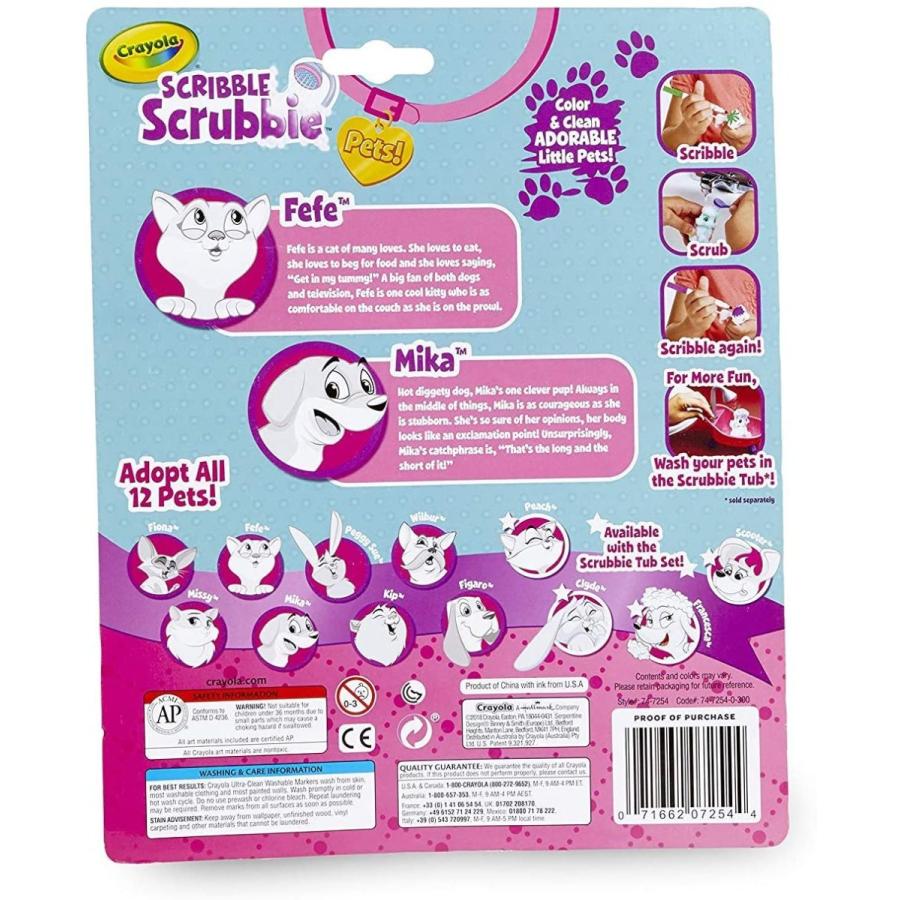 クレヨラ アメリカ 海外輸入 747254 Crayola Scribble Scrubbie Pets， Dog & Cat， Kids Toys， Gift for G_6
