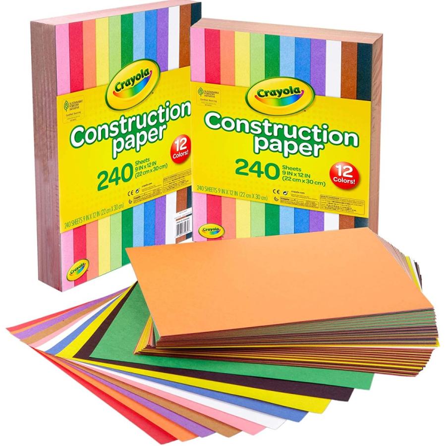 クレヨラ アメリカ 海外輸入 99-0013 Crayola Construction Paper Bulk Pack (480 Sheets) ? 10 Assort_2