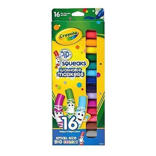 クレヨラ アメリカ 海外輸入 ABCD Crayola Pip-Squeaks Washable Markers 16 ea (Pack of 3)