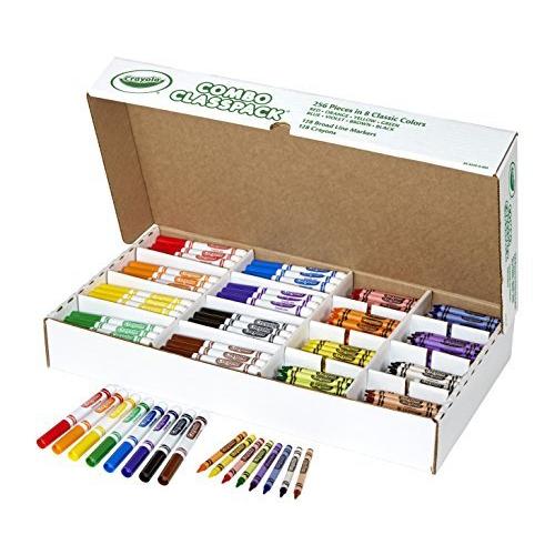 クレヨラ アメリカ 海外輸入 52-3349 Crayola Crayons and Washable Markers Classpack (256ct)， Bulk Ma