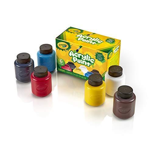 クレヨラ アメリカ 海外輸入 201997 Crayola Acrylic Paint - Assorted Colors (6ct)， Kids Paint， Arts