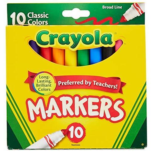 クレヨラ アメリカ 海外輸入 Pack of 24 Crayola 758114552570 Broad Line Markers, Classic Colors 10 E