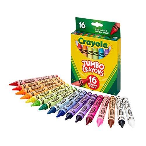 クレヨラ アメリカ 海外輸入 B07L6VQDSC Crayola Jumbo Crayons， Assorted Colors， Great Toddler Crayon