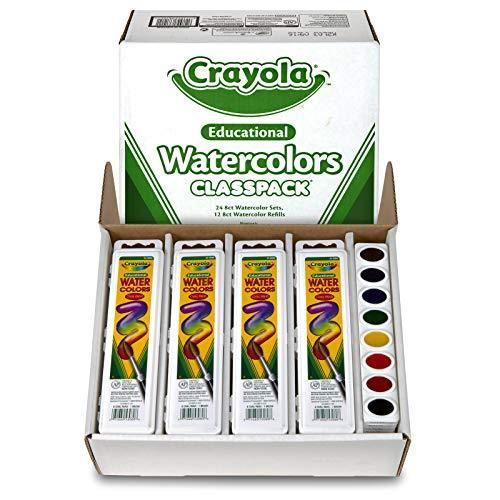 クレヨラ アメリカ 海外輸入 538101 Crayola Watercolors Classpack, Bulk Paint Set For Kids, 24 Trays