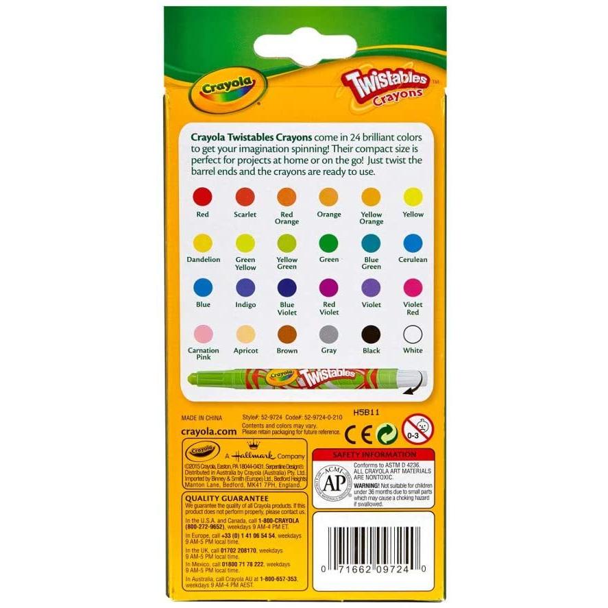 クレヨラ アメリカ 海外輸入 52 9724 Crayola Twistables Crayons Coloring Set, Mini, Kids Indoor Actiの画像