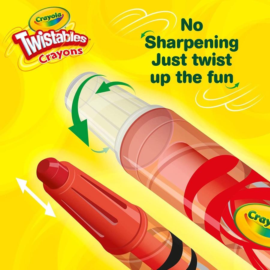 クレヨラ アメリカ 海外輸入 52 9724 Crayola Twistables Crayons Coloring Set, Mini, Kids Indoor Actiの画像