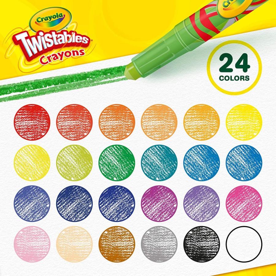 クレヨラ アメリカ 海外輸入 52 9724 Crayola Twistables Crayons Coloring Set, Mini, Kids Indoor Actiの画像