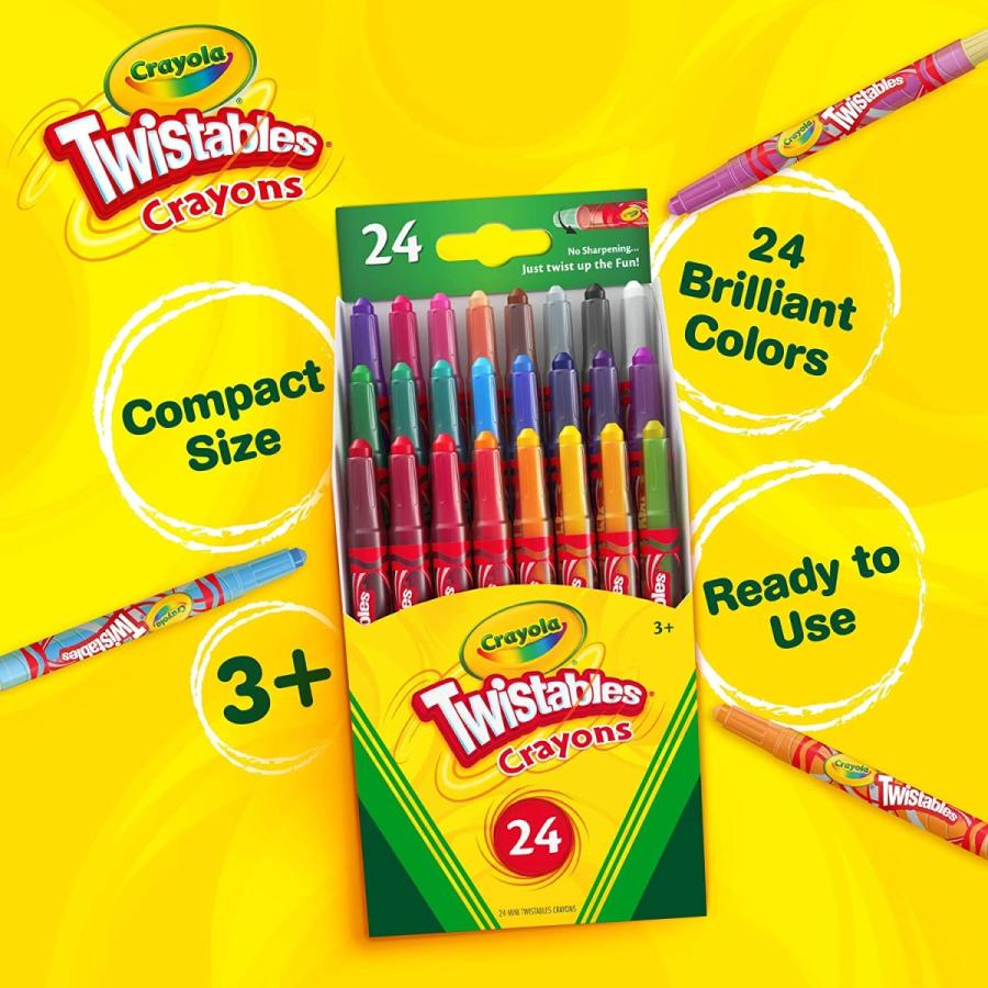 クレヨラ アメリカ 海外輸入 52 9724 Crayola Twistables Crayons Coloring Set, Mini, Kids Indoor Actiの画像