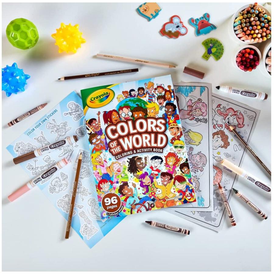 クレヨラ アメリカ 海外輸入 666960 Crayola Colors of the World Coloring Book, Gift for Kids, 96 Pagの画像