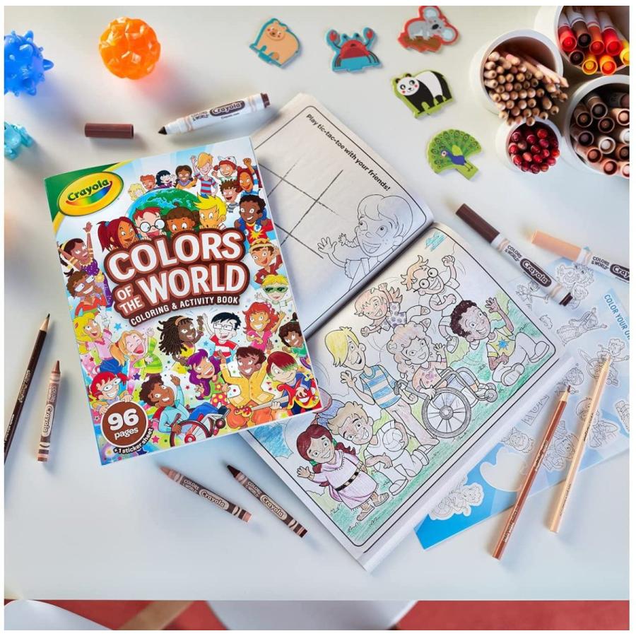 クレヨラ アメリカ 海外輸入 666960 Crayola Colors of the World Coloring Book, Gift for Kids, 96 Pagの画像