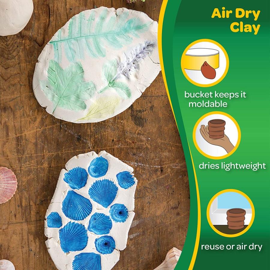クレヨラ アメリカ 海外輸入 575050 Crayola Air Dry Clay 2.5 Lb Bucket， White_3