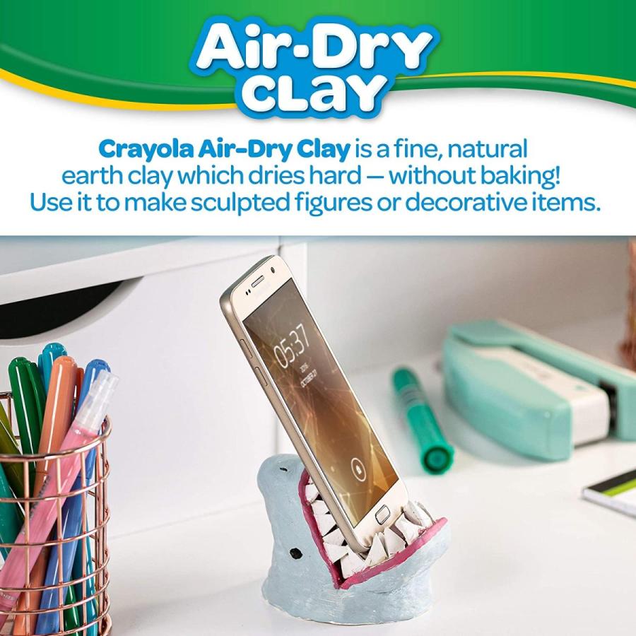 クレヨラ アメリカ 海外輸入 575050 Crayola Air Dry Clay 2.5 Lb Bucket， White_7