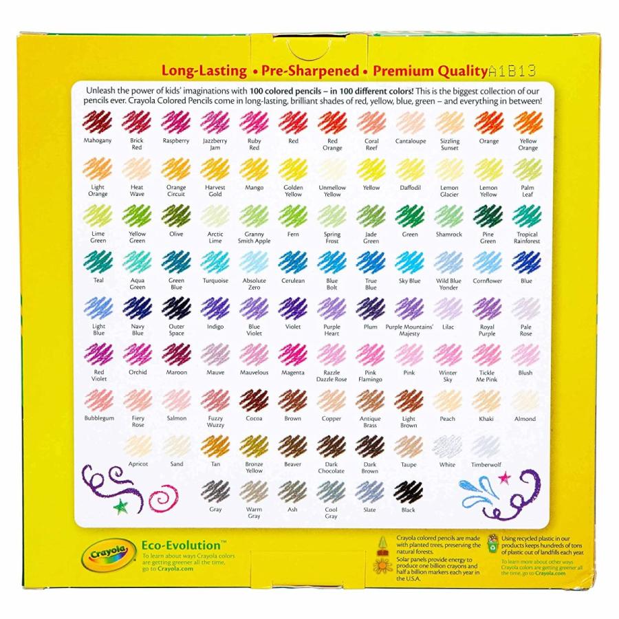 クレヨラ アメリカ 海外輸入 68 8100 Crayola Colored Pencils， 100