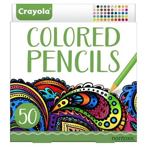クレヨラ アメリカ 海外輸入 68 0050 Crayola Colored Pencils For Adults (50ct)， Colored Pencil Set f