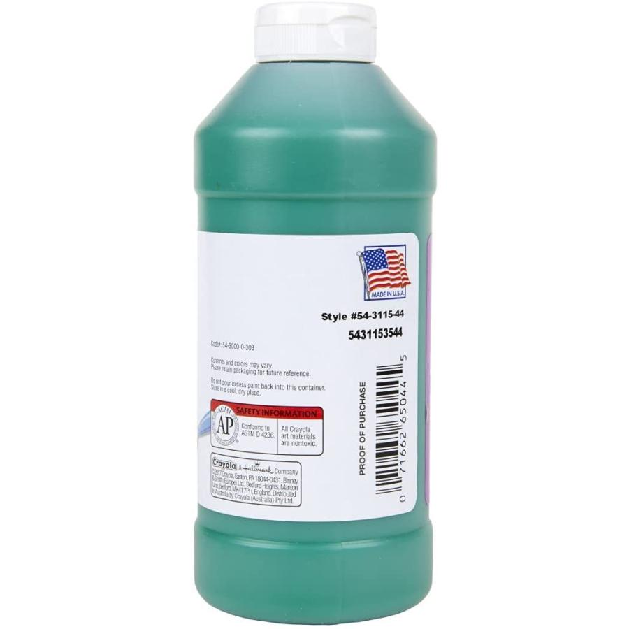 クレヨラ アメリカ 海外輸入 CYO543115044 Crayola Artista II Washable Tempera Paint, Pint, Greenの画像