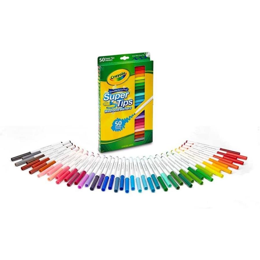 クレヨラ アメリカ 海外輸入 58-5050 Crayola Super Tips Washable Markers-50/Pkg - Styles May Vary_1