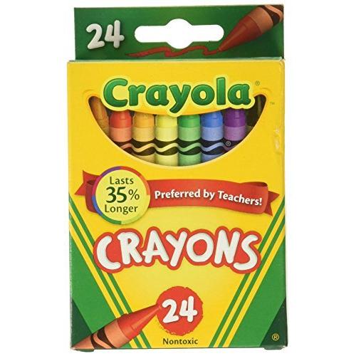 Crayola Washable Ultra Clean Crayons, Assorted Colors, 24/Box (52