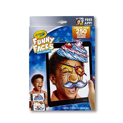 クレヨラ アメリカ 海外輸入 95-0293 Crayola Funny Faces Coloring Book， Crazy Costumes， Gift for Kid