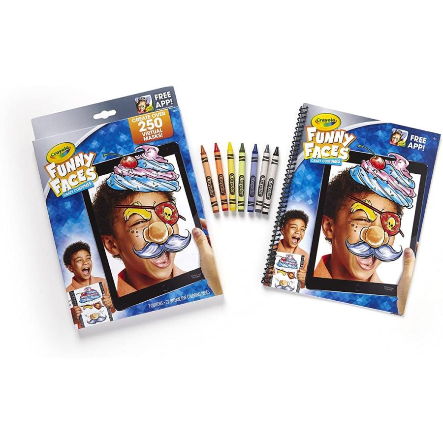 クレヨラ アメリカ 海外輸入 95-0293 Crayola Funny Faces Coloring Book， Crazy Costumes， Gift for Kid_1