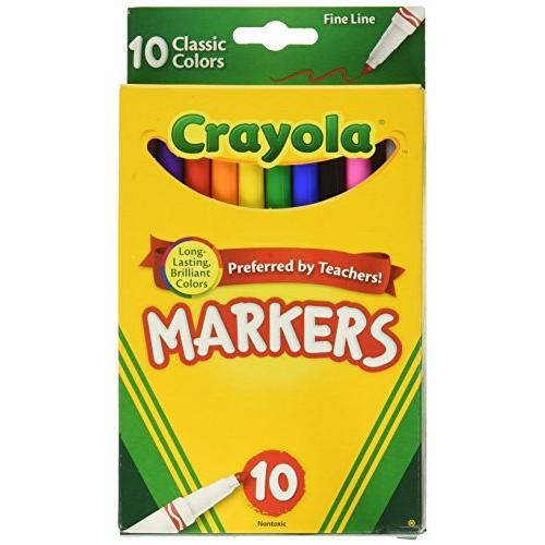 クレヨラ アメリカ 海外輸入 TRTAZ11A Crayola 58-7726 Classic Fine Line Markers Assorted Colors 10 C